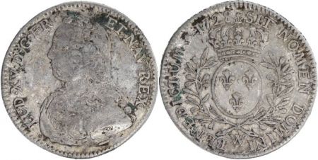 France 1/2 Ecu Louis XV aux branches d\'olivier - 1728 W Lille