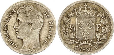France 1/2 Franc Louis-Philippe I - 1830 W Lille - Argent