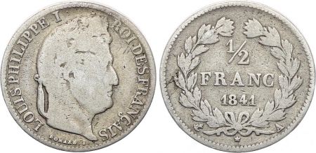 France 1/2 Franc Louis-Philippe I - 1841 A Paris - Argent