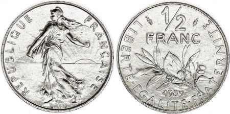France 1/2 Franc Semeuse FRANCE 1989 NEUF