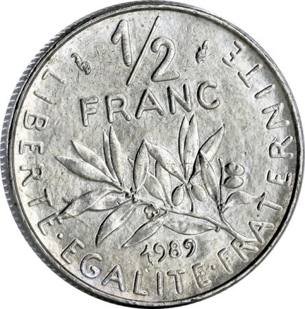 France 1/2 Franc Semeuse FRANCE 1989 NEUF