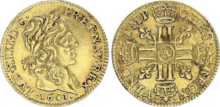 France 1/2 Louis d\'or, Louis XIII (1610-1643) - 1640 à 1643 - Or