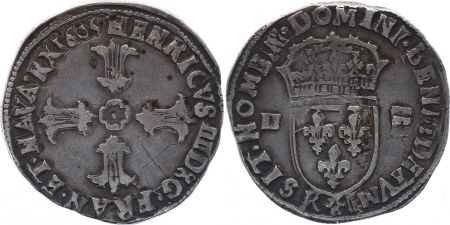France 1/4 Ecu Henri IV - 1605 - Argent