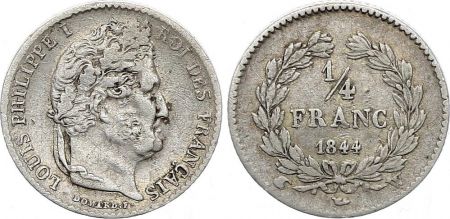 France 1/4 Franc Louis Philippe I - 1844W Argent
