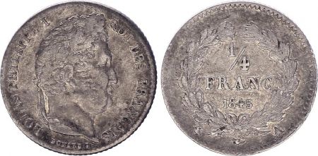 France 1/4 Franc Louis Philippe I - 1845 A Paris