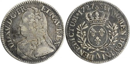 France 1/5 Ecu Louis XV aux branches d\'olivier - 1727 A