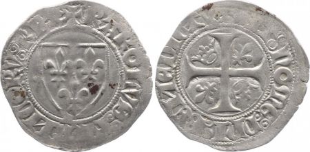 France 1 Blanc Guénar, Charles VI - ND (1380-1422) - ateliers divers