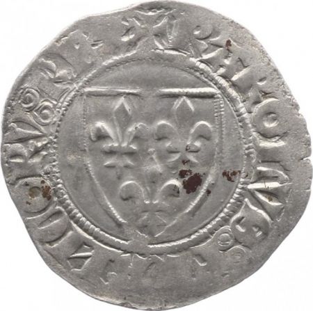 France 1 Blanc Guénar, Charles VI - ND (1380-1422) - ateliers divers