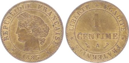 France 1 Centime Cérès - Troisième République - 1885 A