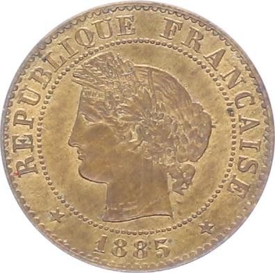 France 1 Centime Cérès - Troisième République - 1885 A