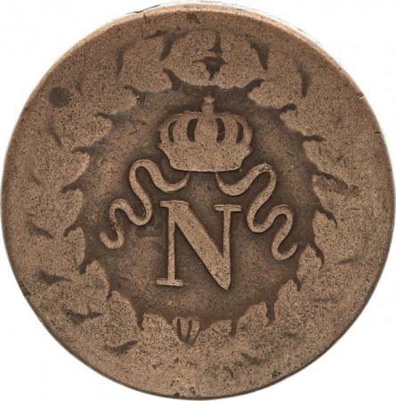 France 1 Décime Napoléon - Blocus de Strasbourg 1814 BB