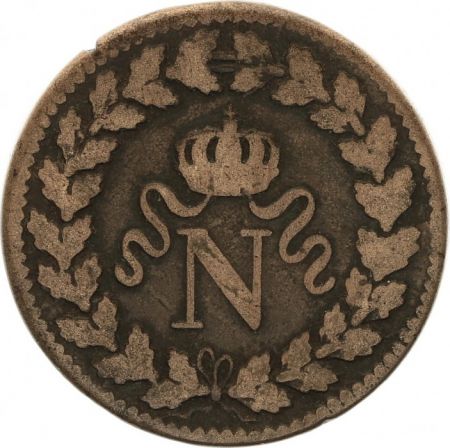 France 1 Décime Napoléon - Blocus de Strasbourg 1815 BB