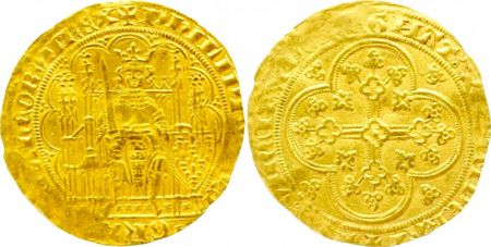 France 1 Ecu d\'Or à la Chaise, Philippe VI de Valois (1328-1350) - 1349
