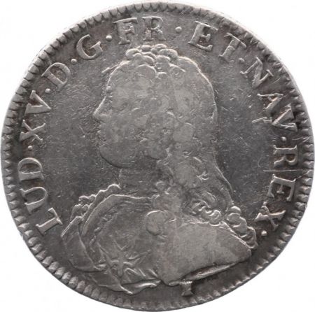 France 1 Ecu Louis XV aux branches d olivier - 1726 9 Rennes