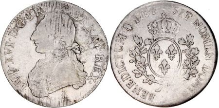 France 1 Ecu Louis XVI aux branches d\'olivier - 1784 A