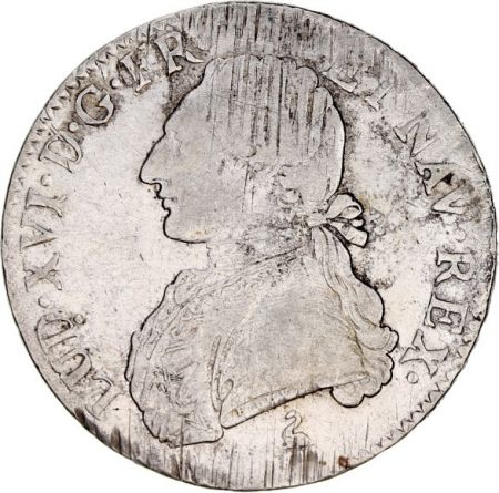 France 1 Ecu Louis XVI aux branches d\'olivier - 1784 A