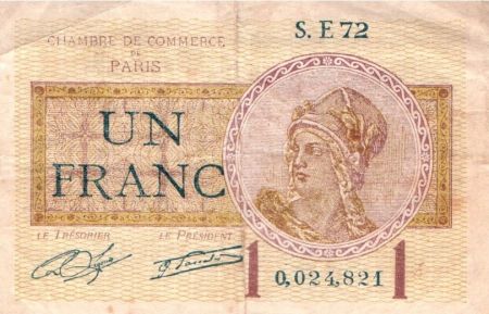 France 1 F Paris Femme casquée - 1920