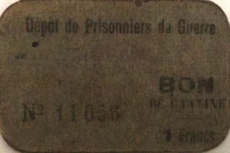 France 1 Franc - Bon de Cantine - Dépôt de Prisonniers de Guerre - PTTB