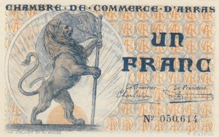 France 1 Franc - Chambre de Commerce d\'Arras - NEUF