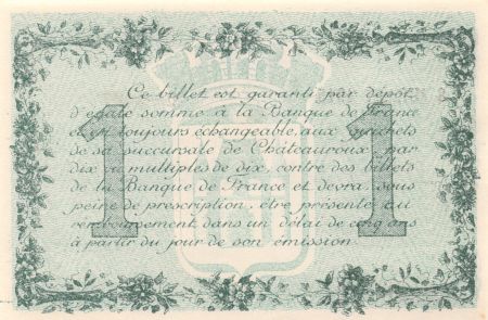 France 1 Franc - Chambre de Commerce de Châteauroux 1915 - P.NEUF