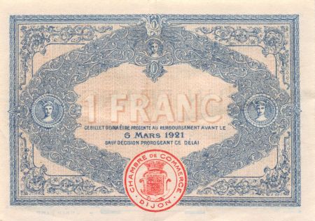 France 1 Franc - Chambre de Commerce de Dijon 1916 - SUP
