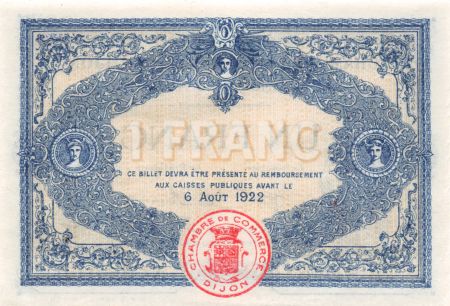 France 1 Franc - Chambre de Commerce de Dijon 1917 - SPL