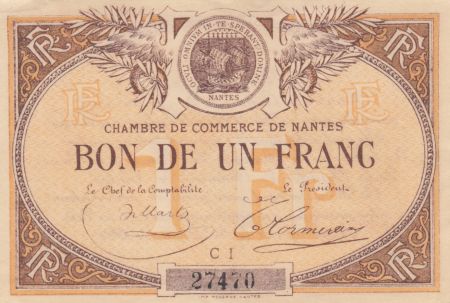 France 1 Franc - Chambre de Commerce de Nantes - SPL