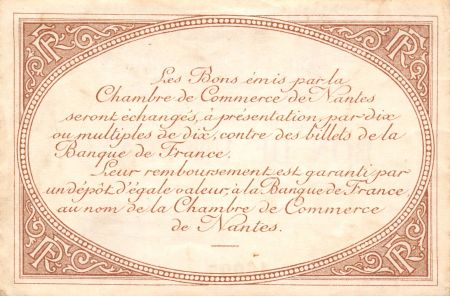 France 1 Franc - Chambre de Commerce de Nantes 1918 - TTB