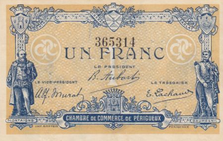 France 1 Franc - Chambre de Commerce de Périgueux 1917 - TTB+