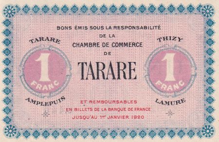 France 1 Franc - Chambre de commerce de Tarare - Série N.098 - P.119-1