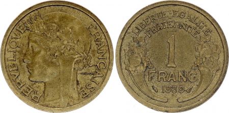 France 1 Franc - Type Morlon - France 1939 (UN)