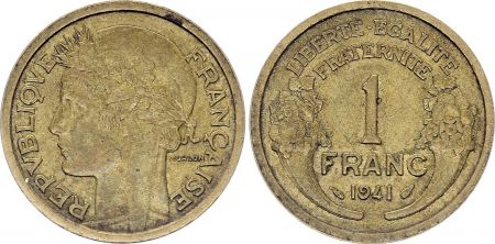France 1 Franc - Type Morlon - France 1941 (EC)