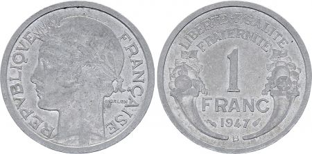 France 1 Franc  Morlon - 1947 B - TTB +