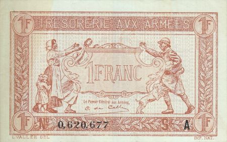 France 1 Franc  Trésorerie aux armées  - 1917 A 0.620.677