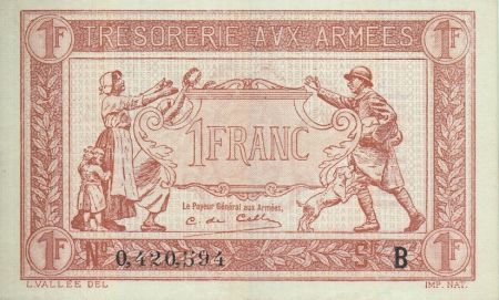 France 1 Franc  Trésorerie aux armées  - 1917 B 0.420.594