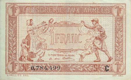 France 1 Franc  Trésorerie aux armées  - 1917 C 0.784.499