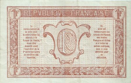 France 1 Franc  Trésorerie aux armées  - 1917 C 0.958.189