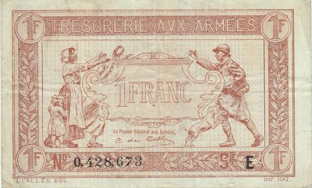 France 1 Franc  Trésorerie aux armées  - 1917 E 0.428.673