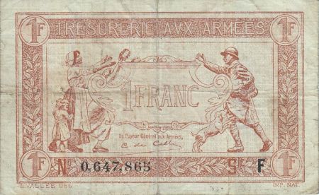 France 1 Franc  Trésorerie aux armées  - 1917 F 0.647.865