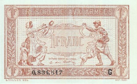 France 1 Franc  Trésorerie aux armées  - 1917 G 0.834.517