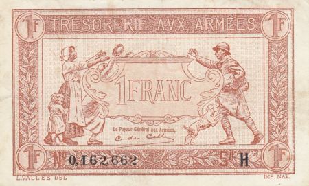 France 1 Franc  Trésorerie aux armées  - 1917 H 0.162.662