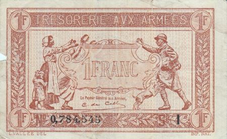 France 1 Franc  Trésorerie aux armées  - 1917 I 0.784.545