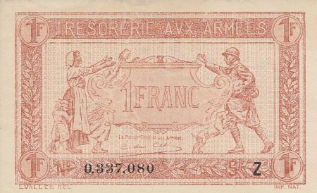 France 1 Franc  Trésorerie aux armées  - 1919  Z 0.337.080