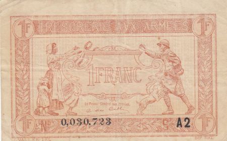 France 1 Franc  Trésorerie aux armées  - 1919 A2 0.030.723