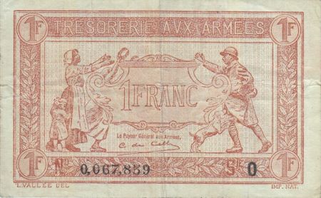 France 1 Franc  Trésorerie aux armées  - 1919 O 0.067.859