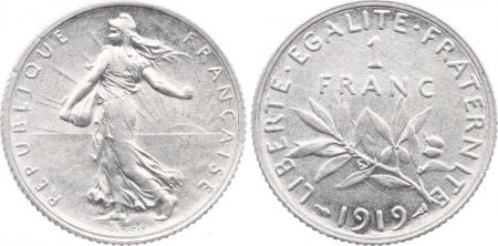 France 1 Franc Argent Semeuse FRANCE 1919 (SUP)