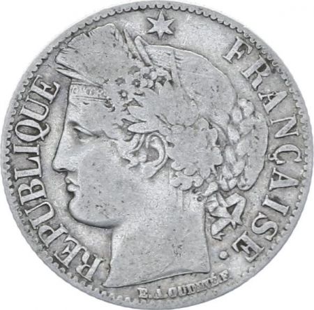France 1 Franc Ceres - III eme Republique -1872 K Bordeaux
