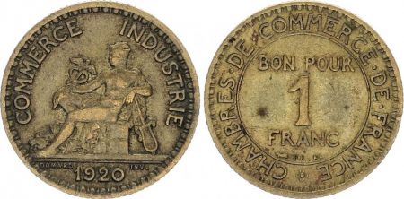 France 1 Franc Chambre de Commerce - 1920 - TB+