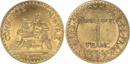 France 1 Franc Chambre de Commerce - 1925