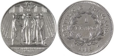France 1 Franc Etats Généraux - Bicentenaire de la Révolution 1789 - 1989